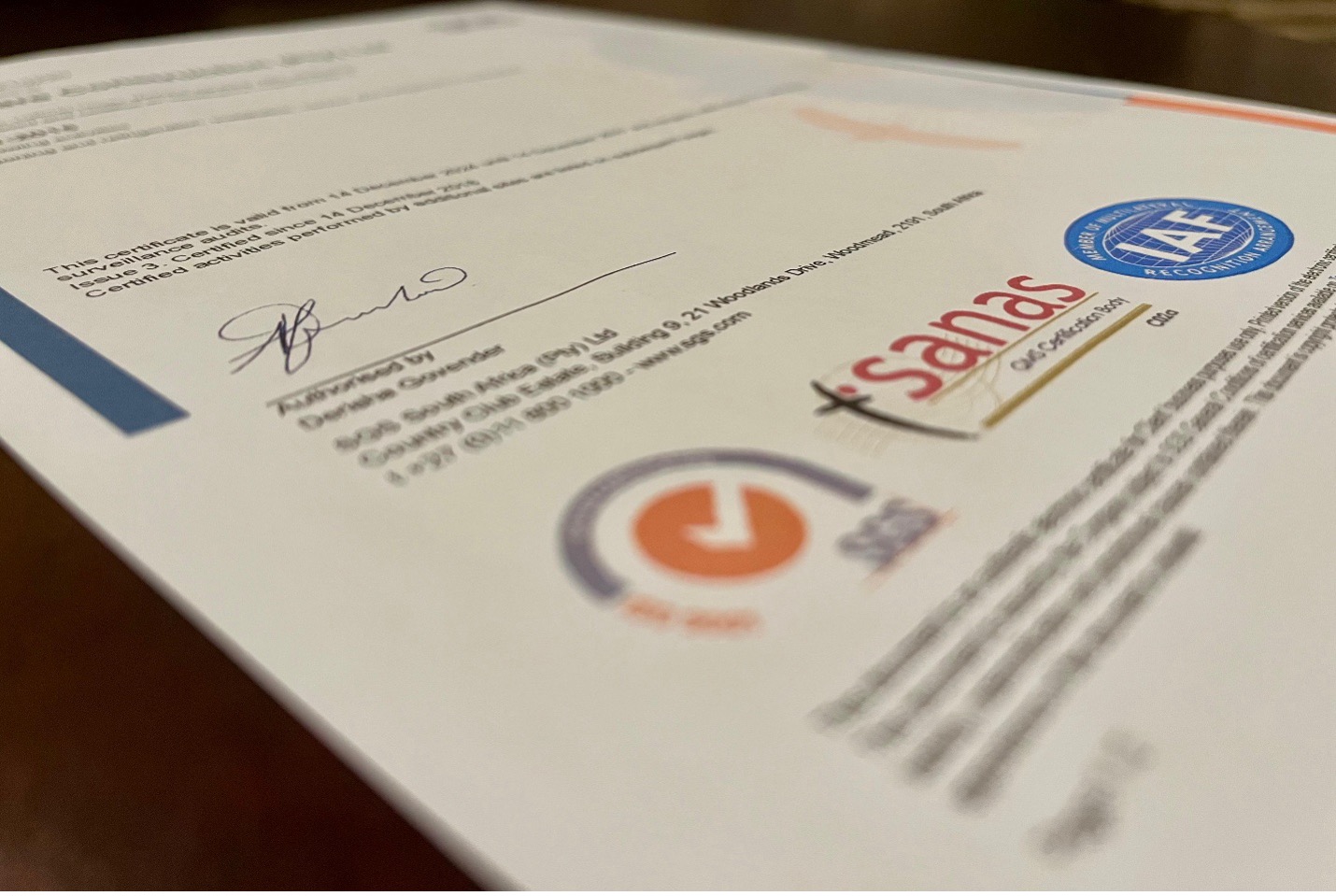 Certifications & Accreditations